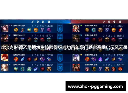 沙尔克04德乙绝境求生惊险保级成功百年豪门跌宕赛季启示风云录